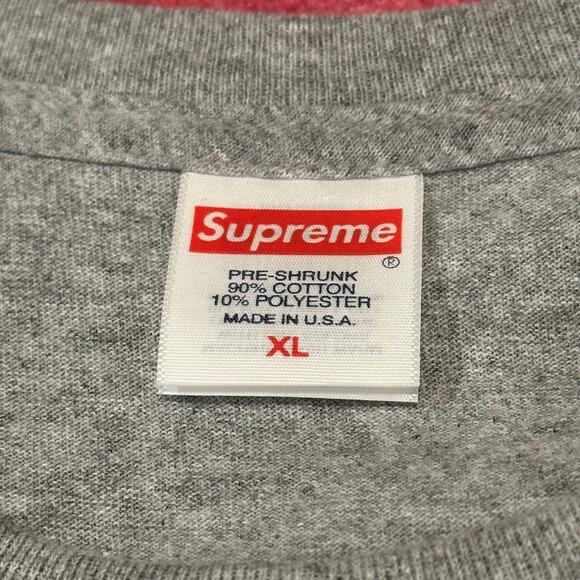 Supreme Enta Da Stage Tee – Heather Grey (FW22) - Picture 5 of 10